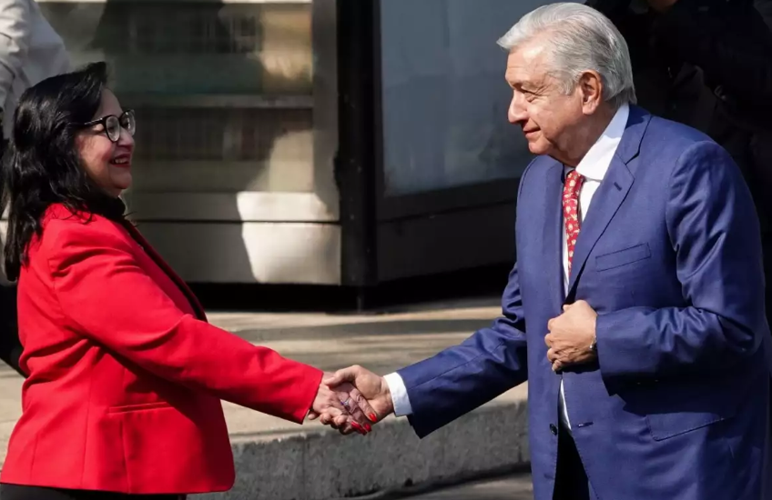 Norma Piña y andrés Manuel López Obrador